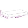 vidaXL Schweberegale 2 Stk. Betongrau 40x23x3,8 cm MDF