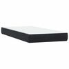 vidaXL Boxspringbett mit Matratze Schwarz 90x210 cm Samt