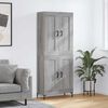 vidaXL Highboard Grau Sonoma 69,5x34x180 cm Holzwerkstoff