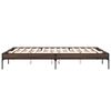 vidaXL Bettgestell Braun Eichen-Optik 160x200 cm Holzwerkstoff Metall