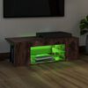 vidaXL TV-Schrank mit LED-Leuchten R&auml;uchereiche 90x39x30 cm