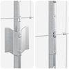 vidaXL Zaun mit Pfosten Silber 1,2 x 25 m Stahl