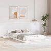 vidaXL Bettgestell mit Kopfteil mit Speicher Braun 135 x 190 cm Holz