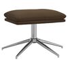 vidaXL Relaxsessel mit Hocker Braun Mikrofasergewebe