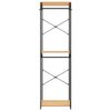 vidaXL Kleiderschrank Schwarz Eiche-Optik 60x40x213 cm Metall