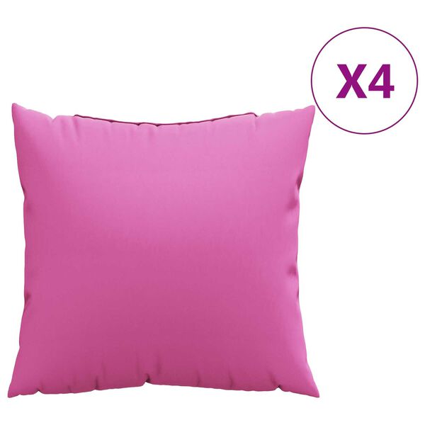 vidaXL Wurfkissen 4 pcs Rosa 60 x 60 cm Stoff