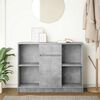 vidaXL Sideboard mit Schublade Betongrau 101x35x76 cm Holzwerkstoff