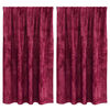 vidaXL Samtvorh&auml;nge mit Vorh&auml;ngen 2 pcs Weinrot 140 x 140 cm Samt