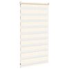 vidaXL Doppelrollo Marmorbeige 85x100 cm Stoffbreite 80,9 cm Polyester