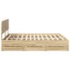 vidaXL Bettrahmen Sonoma-Eiche 200 x 200 cm Ingenieurs Holz