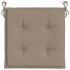 vidaXL Gartenstuhl-Kissen 6 Stk. Taupe 50x50x4 cm Oxford-Gewebe