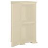 vidaXL Kunststoffschrank 40x43x85,5 cm Holzdesign Angora-Weiß