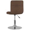 vidaXL Drehbarer Barhocker Braun Stoff