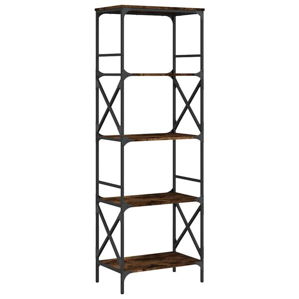 vidaXL B&uuml;cherregal 5 B&ouml;den R&auml;uchereiche 59x35x171 cm Holzwerkstoff
