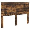 vidaXL Bettrahmen Ger&auml;ucherte Eiche 140 x 190 cm Massives Kiefernholz
