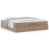 vidaXL Ottoman-Bett mit Matratze Cappuccino-Braun 160x200cm Kunstleder