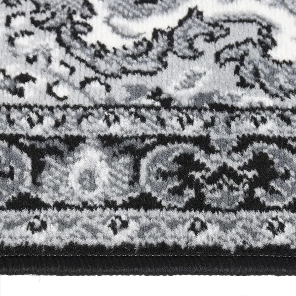 vidaXL Teppichl&auml;ufer BCF Schwarz 60x350 cm
