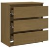vidaXL Nachtschrank Honigbraun 60x36x64 cm Massivholz Kiefer