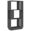 vidaXL B&uuml;cherregal/Raumteiler Grau 51x25x101 cm Massivholz Kiefer