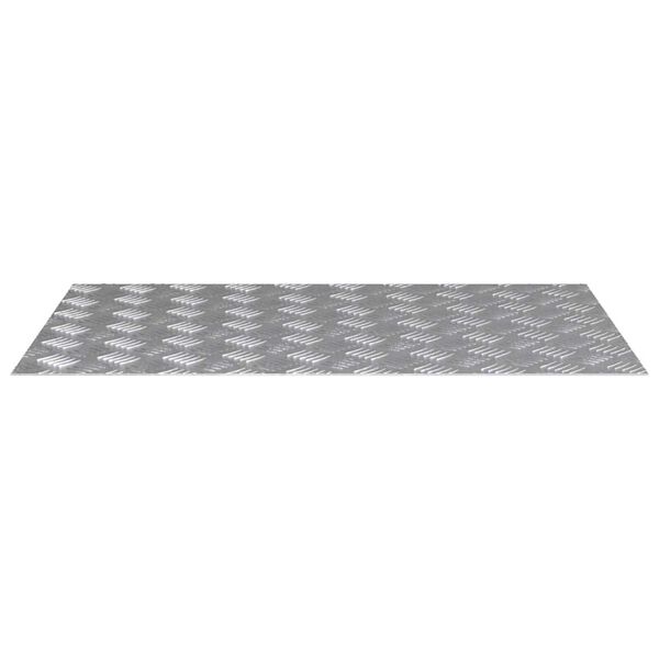 vidaXL Treppe Tritt Rechtwinklig 2 pcs Silber 80 x 50 cm Aluminium