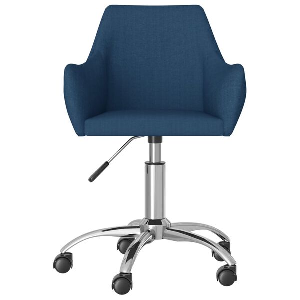 vidaXL Esszimmerstuhl Drehbar Blau Stoff