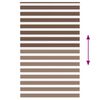 vidaXL Doppelrollo Braun 140x200 cm Stoffbreite 135,9 cm Polyester