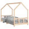 vidaXL Kinderbett 90x200 cm Massivholz Kiefer
