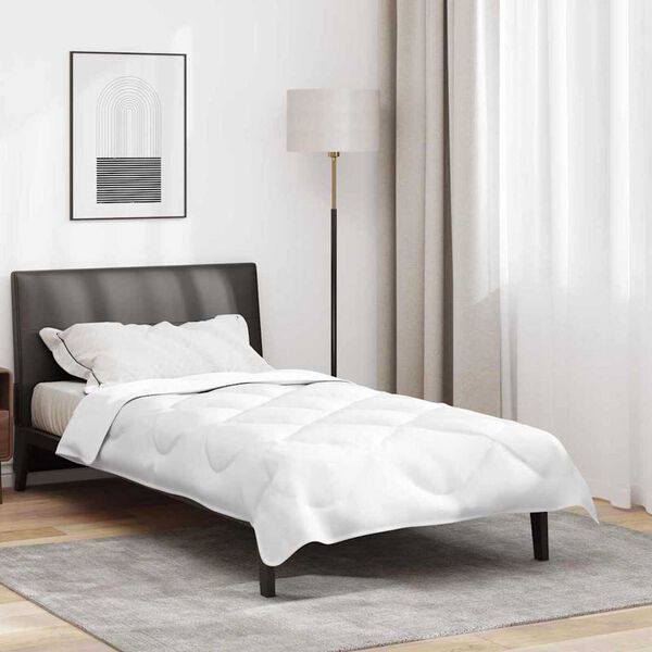 vidaXL Winterbettdecke Wei&szlig; 240 x 222 x 5 cm Polyester