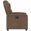 vidaXL Relaxsessel Elektrisch Braun Stoff