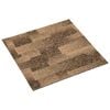 vidaXL Boden Teppich 20 stk. Braun 50 x 50 cm PP
