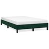 vidaXL Bettgestell ohne Matratze Dunkelgr&uuml;n 120x190 cm Samt