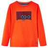 Kinder-Langarmshirt Hellorange 104