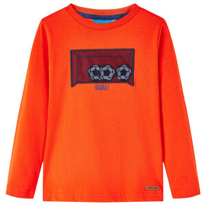 vidaXL Kinder-Langarmshirt Hellorange 104