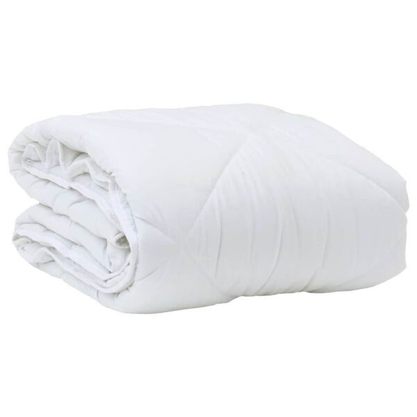 vidaXL Sommerdecke mit Kissen 2 pcs Wei&szlig; Mikrofaser
