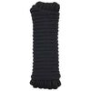 vidaXL Bootsseil 10 mm 15 m Schwarz Polyester