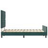 vidaXL Boxspringbett mit Kopfteil Dunkelgr&uuml;n 120 x 200 cm Samt