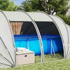 vidaXL Poolzelt Kuppel Grau 538 x 440 x 204 cm