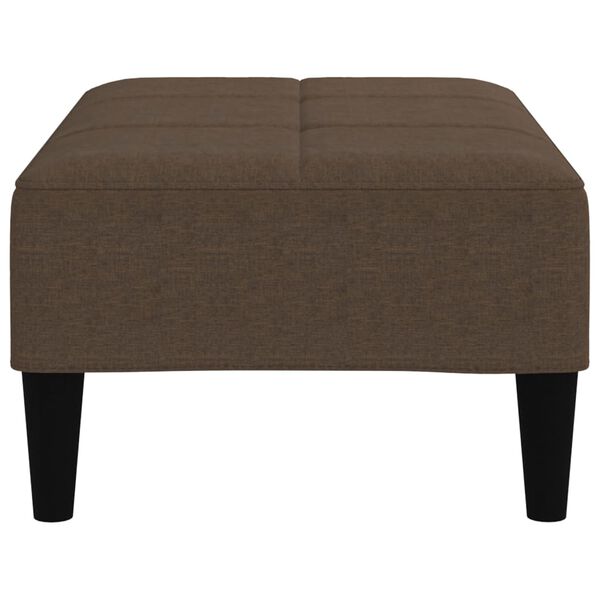 vidaXL Hocker Braun Mikrofasergewebe