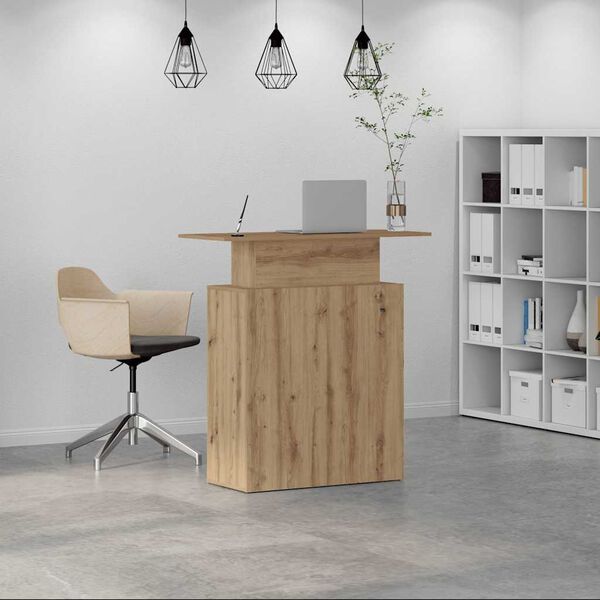 vidaXL Empfangstheke Artisan-Eiche 100x40x104 cm Holzwerkstoff