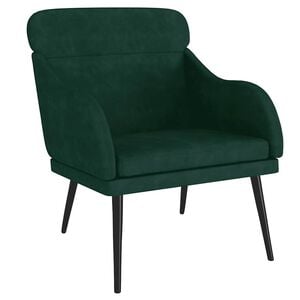 vidaXL Sessel Dunkelgr&uuml;n 63x76x80 cm Samt