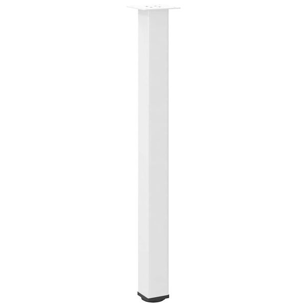 vidaXL Bartischbeine 4 Stk. Wei&szlig; 90-92 cm Stahl