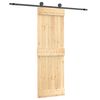 vidaXL Schiebet&uuml;r 70 x 210 cm Massivkiefer (Unbehandelt)