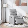 vidaXL Relaxsessel Elektrisch Hellgrau Stoff
