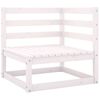 vidaXL 8-tlg. Garten-Lounge-Set Wei&szlig; Massivholz Kiefer