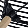vidaXL Esszimmerst&uuml;hle 6 Stk. Natur Rattan Schwarz