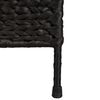 vidaXL Paravent 3-tlg. Schwarz 122x180 cm Wasserhyazinthe