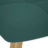 vidaXL Relaxsessel mit Hocker Dunkelgr&uuml;n Stoff