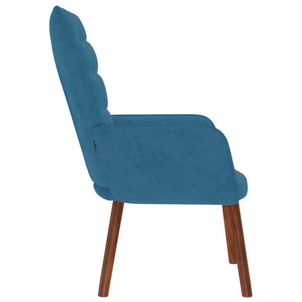 vidaXL Relaxsessel Blau Samt