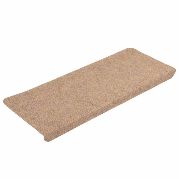 vidaXL Stufenmatten Selbstklebend 30 Stk. Beige 65x24,5x3,5 cm