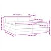 vidaXL Boxspringbett mit Matratzen Rosa 180x220 cm Samt